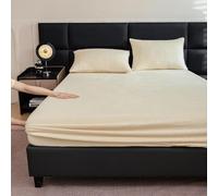 YWQJL SáBanas Bajeras 140x200/150x200 MúLtiples TamañOs Sabana Bajera Ajustable Incluye Bolsillo EláStico Total Varios TamañOs para Cama Individual/Matrimonio (g,90x200cm)