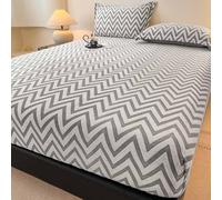 YWQJL Sabanas Bajeras 150/180 Funda De ColchóN Protectora Y Transpirable Sabana Bajera Ajustable con EláStico Total, para Colchones De hasta 30 Cm De Alto (c,90x200cm)