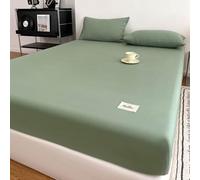 YWQJL Sabanas Bajeras 150/180 Funda De ColchóN Protectora Y Transpirable Sabana Bajera Ajustable con EláStico Total, para Colchones De hasta 25 Cm De Alto (f,150x200cm)