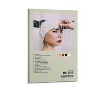 YWROLERYRY Mitski Album Be The Cowboy - Póster estético para pared, lienzo vintage, pintura decorativa, para sala de estar, dormitorio, decoración de 60 x 90 cm, estilo marco