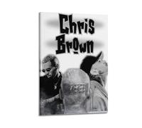 YWROLERYRY Póster estético de Chris Brown Breezy para pared, lienzo vintage, pintura decorativa para sala de estar, dormitorio, decoración de 20 x 30 cm, estilo marco