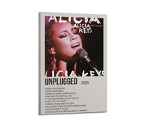 YWROLERYRY Póster estético de Unplugged by Alicia Keys para pared, lienzo vintage, pintura decorativa, para sala de estar, dormitorio, decoración de 30 x 45 cm, estilo marco