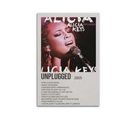 YWROLERYRY Unplugged by Alicia Keys - Póster estético para pared, lienzo vintage, pintura decorativa para sala de estar, dormitorio, decoración de 20 x 30 pulgadas (50 x 75 cm), estilo sin marco