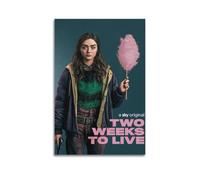 YWRRWQBER Póster estético de pared con texto en inglés "Two Weeks to Live" (20 x 30 pulgadas) sin marco