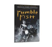 YWRRWQBER Póster estético de Rumble Fish para decoración de pared, lienzo vintage, pintura decorativa para sala de estar, dormitorio, 50 x 75 cm, estilo marco