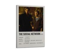 YWRRWQBER Póster estético de The Social Network para decoración de pared, lienzo vintage, pintura decorativa para sala de estar, dormitorio, 30 x 45 cm, estilo marco
