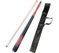 YWRU 120CM Taco de Billar con Bolsa, 47" Arce Hecho A Mano 1/2 Pieza Professional Palo de Billar Pool Cue Billiard Punta de 12mm(Color:Rojo)