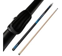 YWRU Taco de Billar de 2 Piezas, 148cm Professional Palo de Billar 1/2 Arce Puntas de 10.5/11.5/13mm Hechos a Mano Sooker Billiard Pool Cue con Protectores Conj(Size:11.5MM,Color:Blue+Bag)