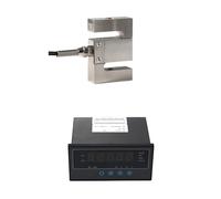 YWRWUPMGK Sensor de celda de Carga Tipo S con indicador de tensión y Fuerza de compresión. Peso. Presión. 5 kg, 10 kg, 20 kg, 30 kg, 50 kg, 100 kg.(100KG and Indicator)