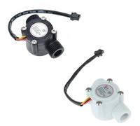 YWRWUPMGK Sensor de Flujo de Agua, CC 5-18 V, caudalímetro, Sensor de Flujo, Control de Agua, Sensor de Flujo de líquido, Interruptor, 1-30 L/min, 2,0 MPa, YF-S201(W1hite)