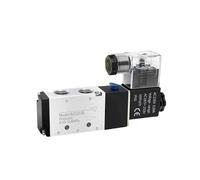 YWRWUPMGK Válvulas solenoides neumáticas eléctricas 4V110, 4V210 y 4V310 de 5 vías y 2 Posiciones, Control de Aire y Gas, Conjunto de válvulas de colector magnético(4V210-08-8F)
