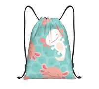 YWSOTRE Ajolote lindo bebé kawaii, Mochila con cordón, unisex, para deporte, gimnasio, informal, para el día a día, talla M