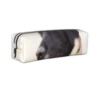 YWSOTRE Animales Perro Labrador, Estuche para lápices Estuche para lápices Estuche para lápices de Cuero portátil con Estuche para cosméticos con Cremallera