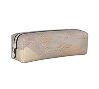 YWSOTRE Argyle de mármol de Oro Rosa cobrizo y Rubor, Estuche para lápices Estuche para lápices Estuche para lápices de Cuero portátil con Estuche para cosméticos con Cremallera