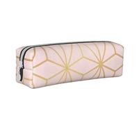 YWSOTRE Astral Metalizado Rubor Rosa Oro, Estuche para lápices Estuche para lápices Estuche para lápices de Cuero portátil con Estuche para cosméticos con Cremallera