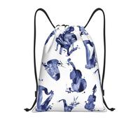 YWSOTRE Blues Saxofón Piano Violonchelo Bajo, Mochila con cordón, unisex, para deporte, gimnasio, informal, para el día a día, talla M