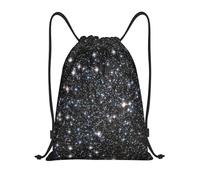 YWSOTRE Brillo Galaxy Impreso No Brillo Real, Mochila con cordón, unisex, para deporte, gimnasio, informal, para el día a día, talla M