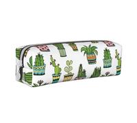 YWSOTRE Colorido Bastante suculento, Estuche para lápices Estuche para lápices Estuche para lápices de Cuero portátil con Estuche para cosméticos con Cremallera