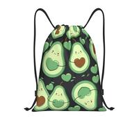 YWSOTRE Corazón De Aguacate De Patrones Sin Fisuras Lindo, Mochila con cordón, unisex, para deporte, gimnasio, informal, para el día a día, talla M
