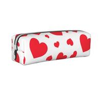 YWSOTRE Corazón disperso, Estuche para lápices Estuche para lápices Estuche para lápices de Cuero portátil con Estuche para cosméticos con Cremallera