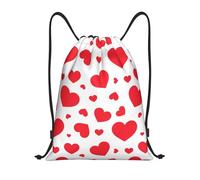 YWSOTRE Corazón disperso, Mochila con cordón, unisex, para deporte, gimnasio, informal, para el día a día, talla M