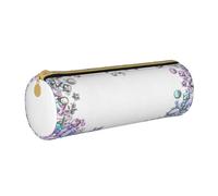 YWSOTRE Corazón Estrella Brillo Lentejuelas Brillo Chispeante Lindo, Estuche para lápices Estuche cilíndrico para lápices Estuche para lápices de Cuero portátil Estuche para cosméticos