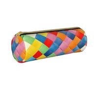YWSOTRE Cuadros Coloridos Impresos., Estuche para lápices Estuche cilíndrico para lápices Estuche para lápices de Cuero portátil Estuche para cosméticos