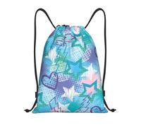 YWSOTRE Destello de estrellas de rock, Mochila con cordón, unisex, para deporte, gimnasio, informal, para el día a día, talla M