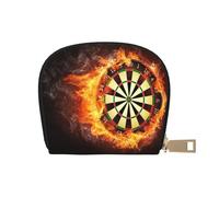 YWSOTRE Diana llameante Diana de Dardos de Fuego Modelo 3D, Funda de Cuero de PU para Tarjetas, Tarjetero Elegante, Tarjetero Tipo Billetera