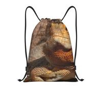 YWSOTRE Dragón barbudo, Mochila con cordón, unisex, para deporte, gimnasio, informal, para el día a día, talla M