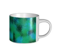 YWSOTRE Escama de serpiente,Taza de cerámica de gran capacidad, taza de té, taza de café 450 ml