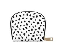 YWSOTRE Estampado Animal dálmata pictórico, Funda de Cuero de PU para Tarjetas, Tarjetero Elegante, Tarjetero Tipo Billetera