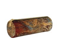 YWSOTRE Estructura de Hierro de Acero Oxidado de Metal Colorido con óxido marrón, Estuche para lápices Estuche cilíndrico para lápices Estuche para lápices de Cuero portátil Estuche para cosméticos