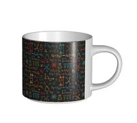 YWSOTRE Experimento de ecuación química educativa,Taza de cerámica de gran capacidad, taza de té, taza de café 450 ml