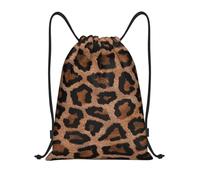 YWSOTRE Fondo De Leopardo Guepardo Fresco, Mochila con cordón, unisex, para deporte, gimnasio, informal, para el día a día, talla M