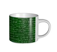 YWSOTRE Fórmulas de ecuaciones matemáticas,Taza de cerámica de gran capacidad, taza de té, taza de café 450 ml