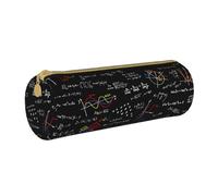 YWSOTRE Fórmulas matemáticas de Ecuaciones matemáticas, Estuche para lápices Estuche cilíndrico para lápices Estuche para lápices de Cuero portátil Estuche para cosméticos