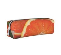 YWSOTRE Fruta cítrica, Estuche para lápices Estuche para lápices Estuche para lápices de Cuero portátil con Estuche para cosméticos con Cremallera