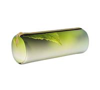 YWSOTRE Hoja Verde Reflejando En El Agua del Río, Estuche para lápices Estuche cilíndrico para lápices Estuche para lápices de Cuero portátil Estuche para cosméticos