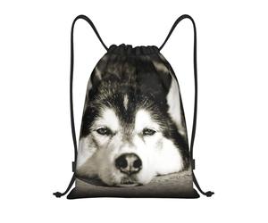 YWSOTRE husky siberiano, Mochila con cordón, unisex, para deporte, gimnasio, informal, para el día a día, talla M