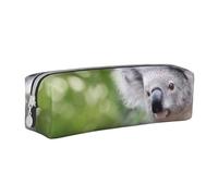 YWSOTRE Koala en Rama, Estuche para lápices Estuche para lápices Estuche para lápices de Cuero portátil con Estuche para cosméticos con Cremallera