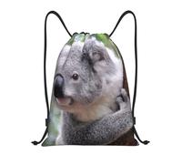 YWSOTRE Koala en rama, Mochila con cordón, unisex, para deporte, gimnasio, informal, para el día a día, talla M