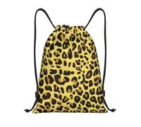 YWSOTRE Leopardo amarillo guepardo, Mochila con cordón, unisex, para deporte, gimnasio, informal, para el día a día, talla M