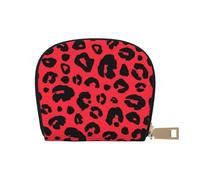 YWSOTRE Leopardo León Tigre Animal Print, Funda de Cuero de PU para Tarjetas, Tarjetero Elegante, Tarjetero Tipo Billetera