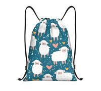 YWSOTRE linda oveja, Mochila con cordón, unisex, para deporte, gimnasio, informal, para el día a día, talla M