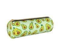 YWSOTRE Lindo Aguacate Impreso., Estuche para lápices Estuche cilíndrico para lápices Estuche para lápices de Cuero portátil Estuche para cosméticos
