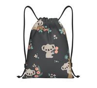 YWSOTRE Lindo animal 3D Koala, Mochila con cordón, unisex, para deporte, gimnasio, informal, para el día a día, talla M