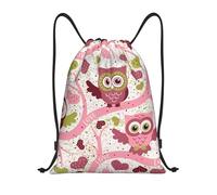 YWSOTRE lindo búho, Mochila con cordón, unisex, para deporte, gimnasio, informal, para el día a día, talla M