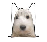 YWSOTRE Lindo cachorro westie, Mochila con cordón, unisex, para deporte, gimnasio, informal, para el día a día, talla M