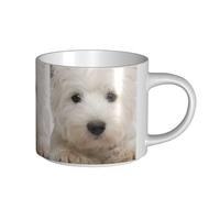 YWSOTRE Lindo cachorro westie,Taza de cerámica de gran capacidad, taza de té, taza de café 450 ml
